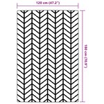 vidaXL Tapis d'extérieur ARAKIL Gris 120x180 cm PP