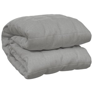 vidaXL Couverture lestée Gris 155x220 cm 7 kg Tissu