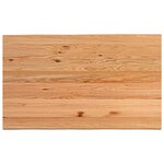 vidaXL Table à manger et bord naturel bois massif chêne