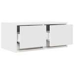 vidaXL Meuble TV blanc 60x31x25 5 cm bois d'ingénierie