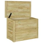 vidaXL Coffre de rangement 44x80x57 cm en bois imprégné de pin