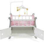 Bayer Chic 2000 510-95 - Stars - Lit de poupée avec mobile  gris