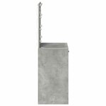 vidaXL Coiffeuse Gris béton 50 x 41 x 135 cm Bois d'ingénierie