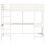vidaXL Lit superposé sans matelas blanc 100x200 cm bois de pin massif