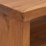 vidaXL Meuble TV 110x30x50 cm Bois de teck massif