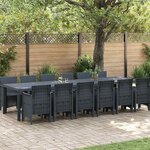 vidaXL Ensemble de salle à manger pour jardin 13 Pièces Anthracite