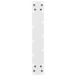 vidaXL Pieds de table de bar Blanc 2 pièces 40 x (100-101) cm Acier