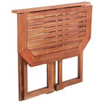 vidaXL Mobilier de bistro 2 Pièces Bois d'acacia massif