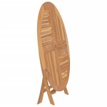 vidaXL Table pliable de jardin Ø 110x75 cm bois massif de teck