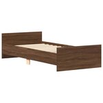 vidaXL Cadre de lit sans matelas chêne marron 100x200 cm