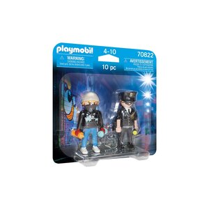PLAYMOBIL 70822 - Duo Policier et taggueur