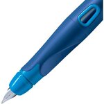 STABILO Stylo-plume EASYbirdy et 1 clé de réglage - Bleu et turquoise