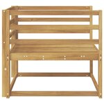 vidaXL Sofa de milieu extérieur Bois d'Acacia Massif Blanc