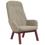 vidaXL Chaise de relaxation avec repose-pied Gris clair Velours