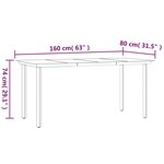 vidaXL Ensemble à manger de jardin et coussins 7 Pièces beige poly rotin