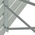 vidaXL Jardinière 320x40x77 cm Acier galvanisé Gris