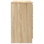 vidaXL Buffet avec tiroir chêne sonoma 71x35x65 cm bois d'ingénierie