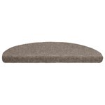 vidaXL Tapis autoadhésifs de marches 5 Pièces Crème 65x21x4 cm Aiguilleté