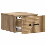 vidaXL Cabinet de chevet mural Chêne artisanal 34 5 x 33 x 20 cm