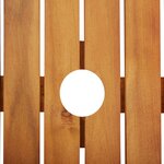 vidaXL Ensemble à manger d'extérieur 5 Pièces et coussins Acacia solide