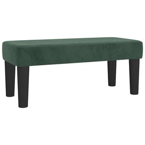 vidaXL banc Vert foncé 70 x 30 x 30 cm Velours