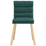 vidaXL Chaises à manger lot de 4 vert foncé tissu