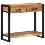 vidaXL Table console Marron 90 x 33 x 75 cm Bois d'Acacia Massif