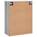 vidaXL Armoire murale sonoma gris 69 5x34x90 cm