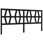 vidaXL Cadre de lit sans matelas noir 200x200 cm bois massif de pin
