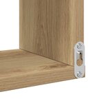 VidaXL Étagères d'angle murales 2 Pièces chêne artisanal 40x40x49 5 cm