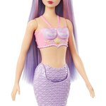 Mattel HRR06 - Poupée sirène avec cheveux et bandeau fantaisie