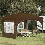 vidaXL Tente de fête pop-up 290 x 290 x 245 cm Taupe