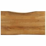 vidaXL Dessus de table 110x60x2 5 cm bord vivant bois massif manguier