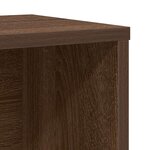 vidaXL Bibliothèque chêne marron 60x24x76 5 cm bois d'ingénierie