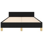 vidaXL Cadre de lit sans matelas noir 120x190 cm tissu