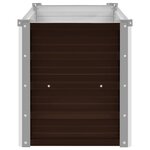 vidaXL Lit surélevé de jardin Marron 160x40x45 cm Acier galvanisé