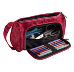 Trousse maïa multi-compartiments polyester recyclé - x 6 - exacompta