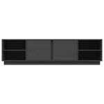 vidaXL Meuble TV Gris 156x40x40 cm Bois de pin massif