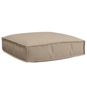 vidaXL Coussin Taupe 60 x 60 x 12 cm Tissu Oxford