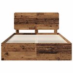 vidaXL Cadre de lit Bois ancien 140 x 200 cm Pin massif