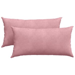 vidaXL Coussins de canapé 2 Pièces Rose 80 x 40 cm