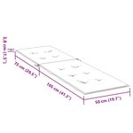 vidaXL Coussin de chaise de terrasse bleu royal (75+105)x50x4 cm