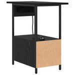 vidaXL Cabinet de chevet Chêne noir 60 x 30 x 61 cm Bois d'ingénierie