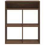 vidaXL Bibliothèque chêne marron 66x31x80 cm bois d'ingénierie