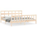 vidaXL Cadre de lit sans matelas 200x200 cm bois massif de pin