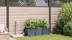 Jardinières vidaXL avec système d'irrigation 3 Pièces Gris