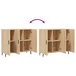 vidaXL Buffet chêne sonoma 90x34x80 cm bois d'ingénierie