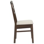 vidaXL Chaise de salle à manger 2 Pièces Marron clair et clair