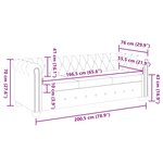 vidaXL Canapé Chesterfield à 3 places cuir synthétique noir