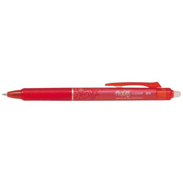 Stylo roller rétractable Frixion Ball Clicker pointe fine Rouge PILOT